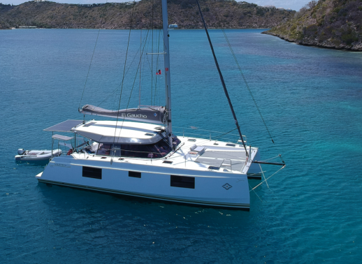 Sailing catamaran El Gaucho is a Nautitech 40 Open, marine engineering in Indonesia with Eighth Degree South