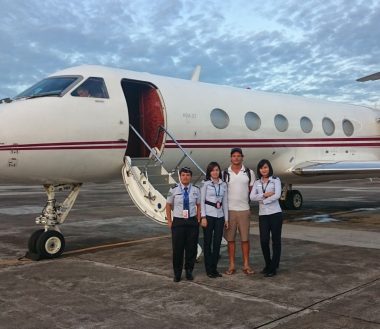 Pivate Jet arrival in Manado