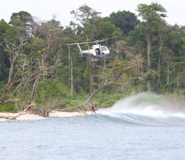 Surfing by Helicopter